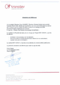 Attestation de Référence Transdev copy